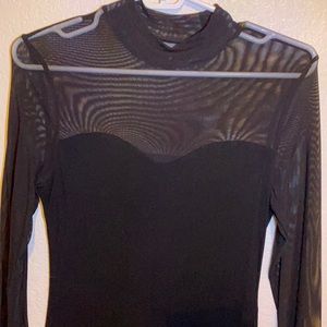 Black shier top